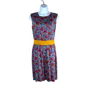 Angela Faulkner Sleeveless Floral Pencil Dress